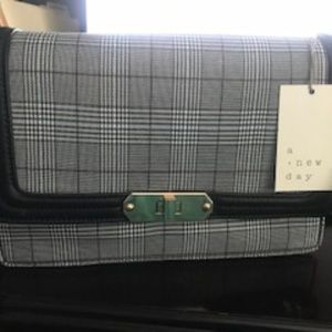 Black & White Plaid Shoulder bag